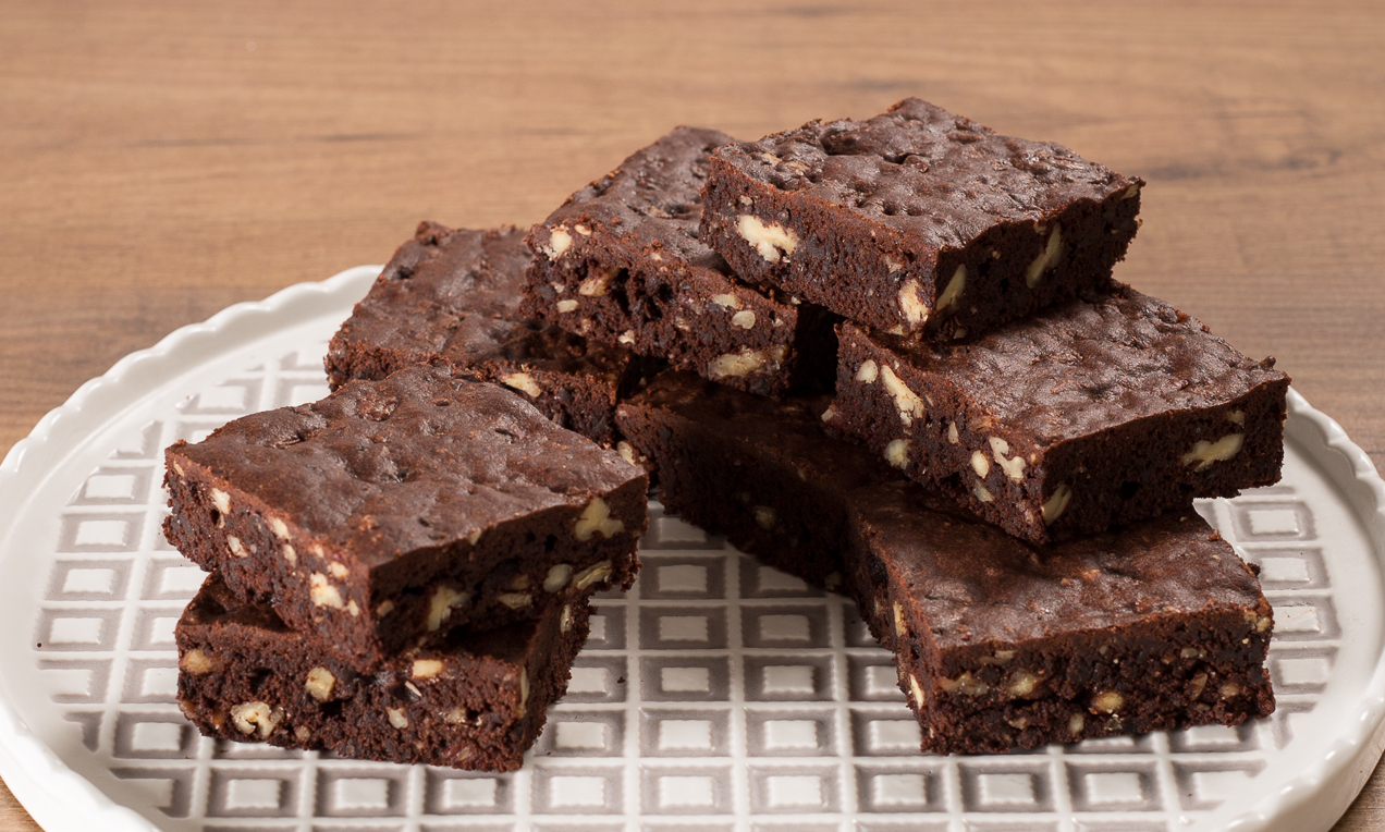Brownie al burro di arachidi e noci pecan