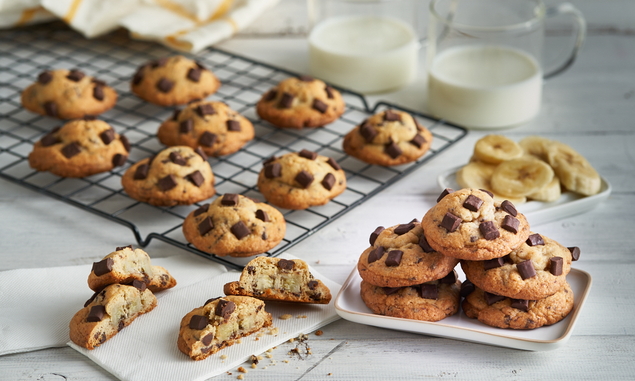 Cookies banana e cioccolato - Diario di una Cuoca e di un diabetico
