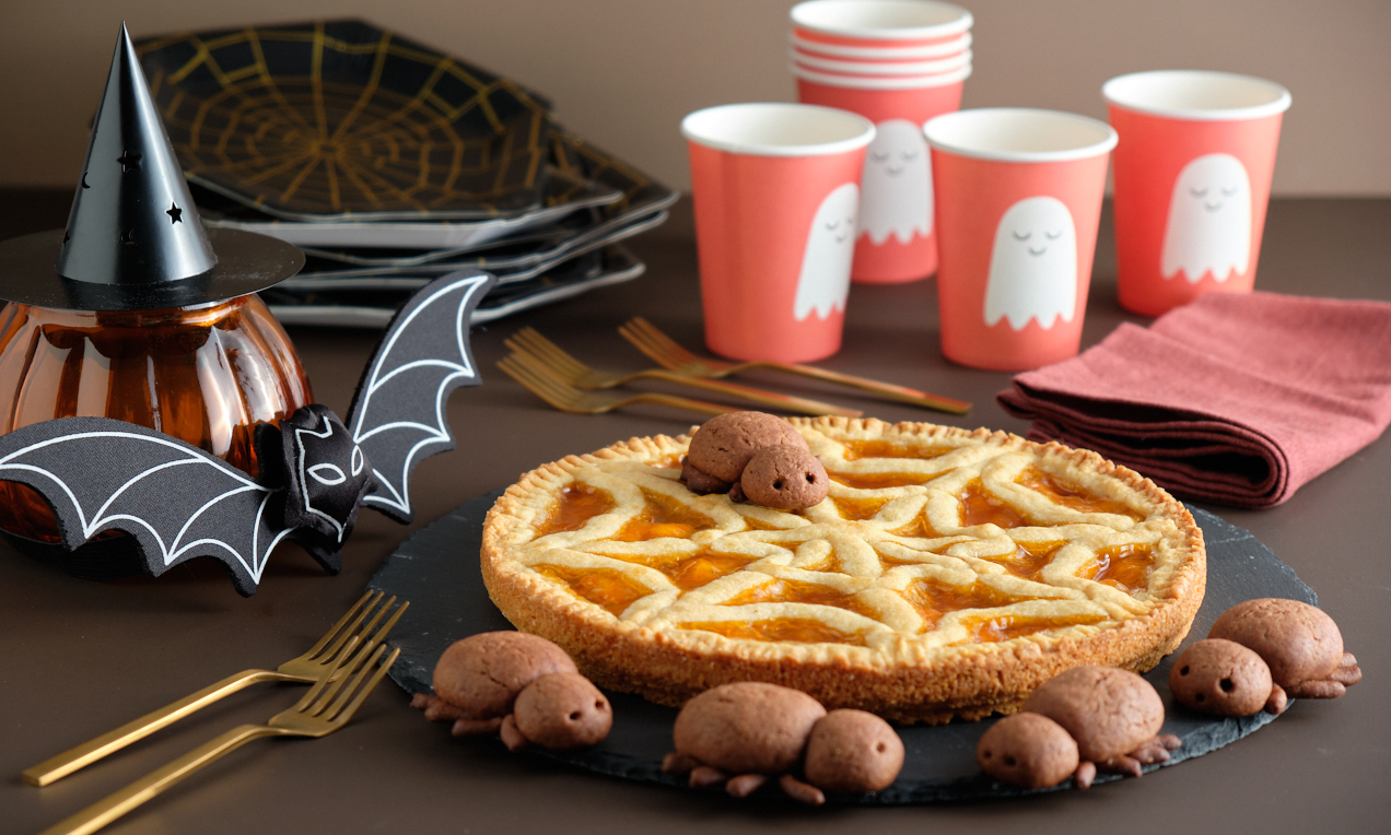 Crostata ragnatela di Halloween